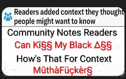 MrSpiritsRaven's tweet photo. #CommunityNotes adding Their 💩 To Something I Post On MY #TwitterAccount 👉🏿 it's like getting a #FortuneCookie In a #PieceOfPlastic After I've Had A #MagnificentMeal in My Favorite #AsianRestaurant 👈🏿
I DON'T Open it.
I Don't EVEN TOUCH IT.
I'll Look At It And Turn My NOSE👃🏿 UP.