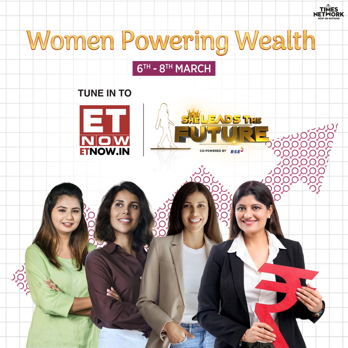 ETNOWlive's tweet image. She Rises, She Leads, She Shapes The Future 🌟   

Celebrating The Powerful Voices Making A Difference In The Newsroom And Beyond Only On ET NOW From March 6 To 8

#ETNOW #WomensDay #WomenWhoLead #WomenInNews #LeadTheFuture #InternationalWomensDay