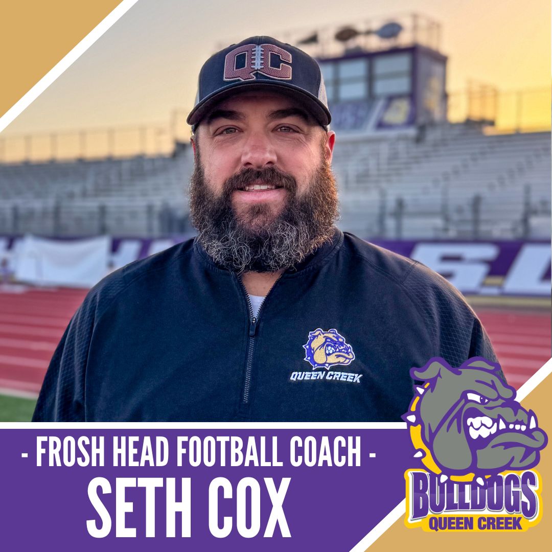 Getting the Bulldogs started off right--announcing new Freshmen Head Coach Seth Cox! #bleedpurple #onetownoneteam <a href="/ndcoachhuber/">Steve Huber</a>