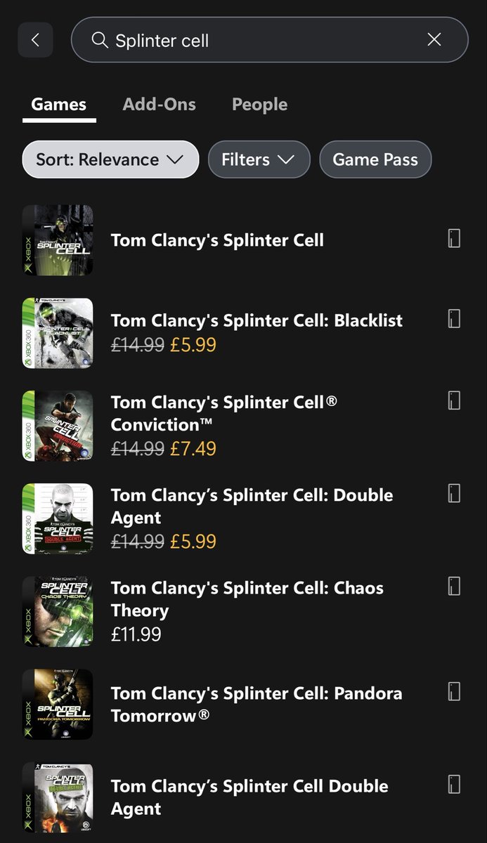 PS5 vs XSX

Splinter Cell is an Xbox exclusive franchise