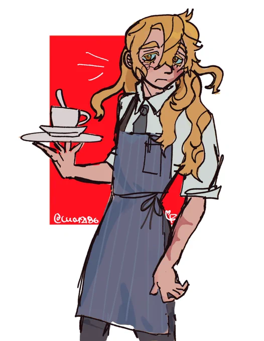 Karuma ( I CANT POST SHIT ON IG IDK WHY ) Heres the coffee man … #oc #originalcharacter