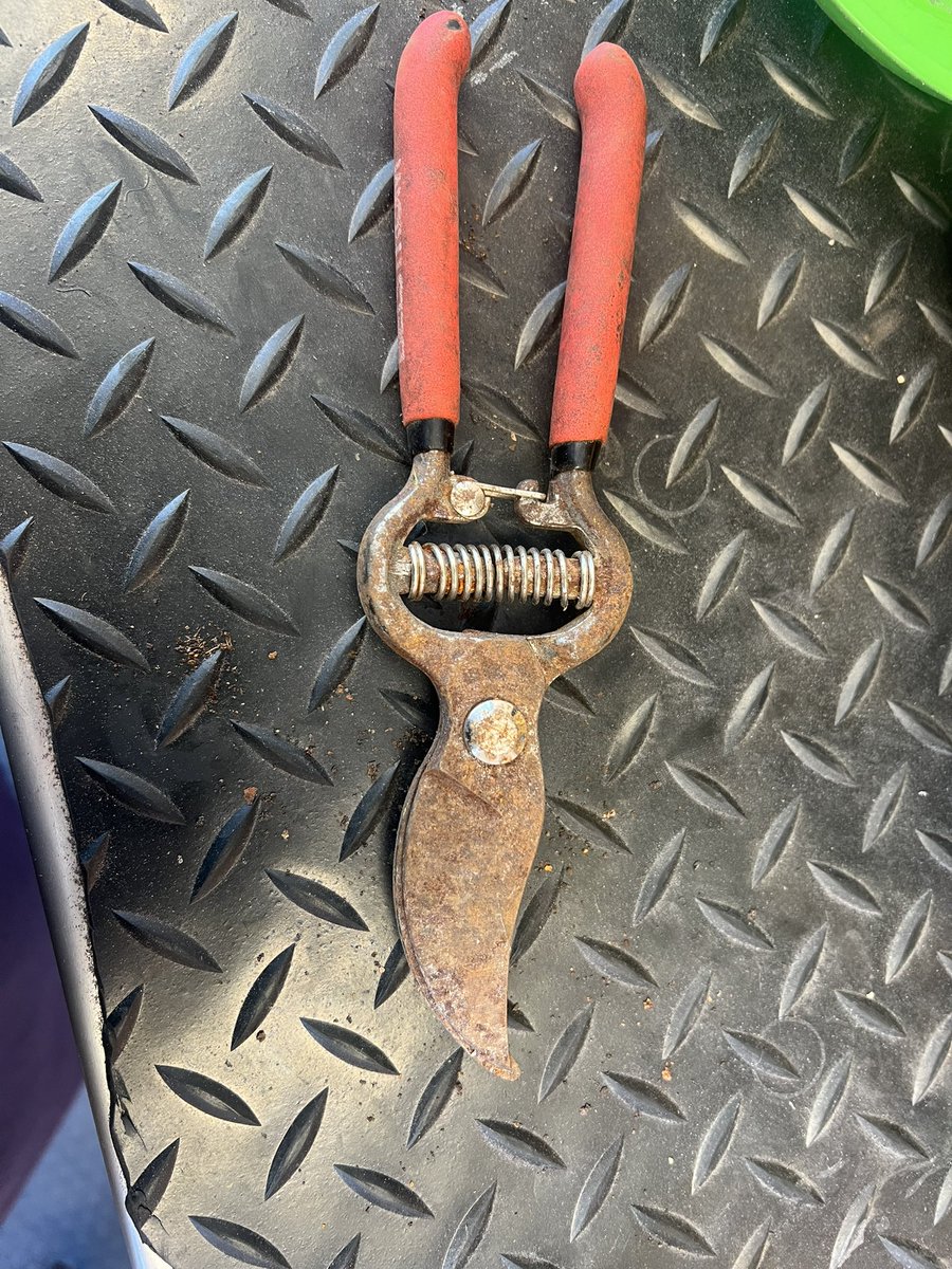 SharpshankR's tweet photo. Do it once. Do it right.

Before ➝ After

Hand pruners restored and tuned back up for work.
Good tools last when they’re maintained.

#ToolMaintenance #SmallBusiness #ShopWork https://t.co/Mk39HIvxMj