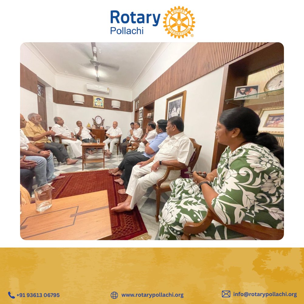 rotary_pollachi's tweet image. Date : 24.02.2026
Place : No: 05 House, Pollachi 

Good interaction with  2 Charter Presidents 
BK Krishnaraj Vanavarayar &amp;amp; Rtn Senthil Kumar Kalingarayar &amp;amp; RK Ramasamy from RKR Schools, a very informative and jovial evening with senior rotarians.
#rotary #rotarypollachi