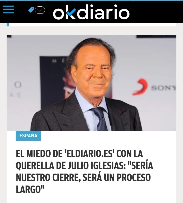 🔴I. Escolar y su <a href="/eldiarioes/">elDiario.es</a> suplican a suscriptores dinero, para afrontar Demanda Millonaria de Julio Iglesia por Noticias Fabricadas contra él.

UNIVISION se desmarca y culpa a <a href="/eldiarioes/">elDiario.es</a> de engañarlos.

Si Sánchez no le da millones de nuestros impuestos, ESTAN JODIDOS👇