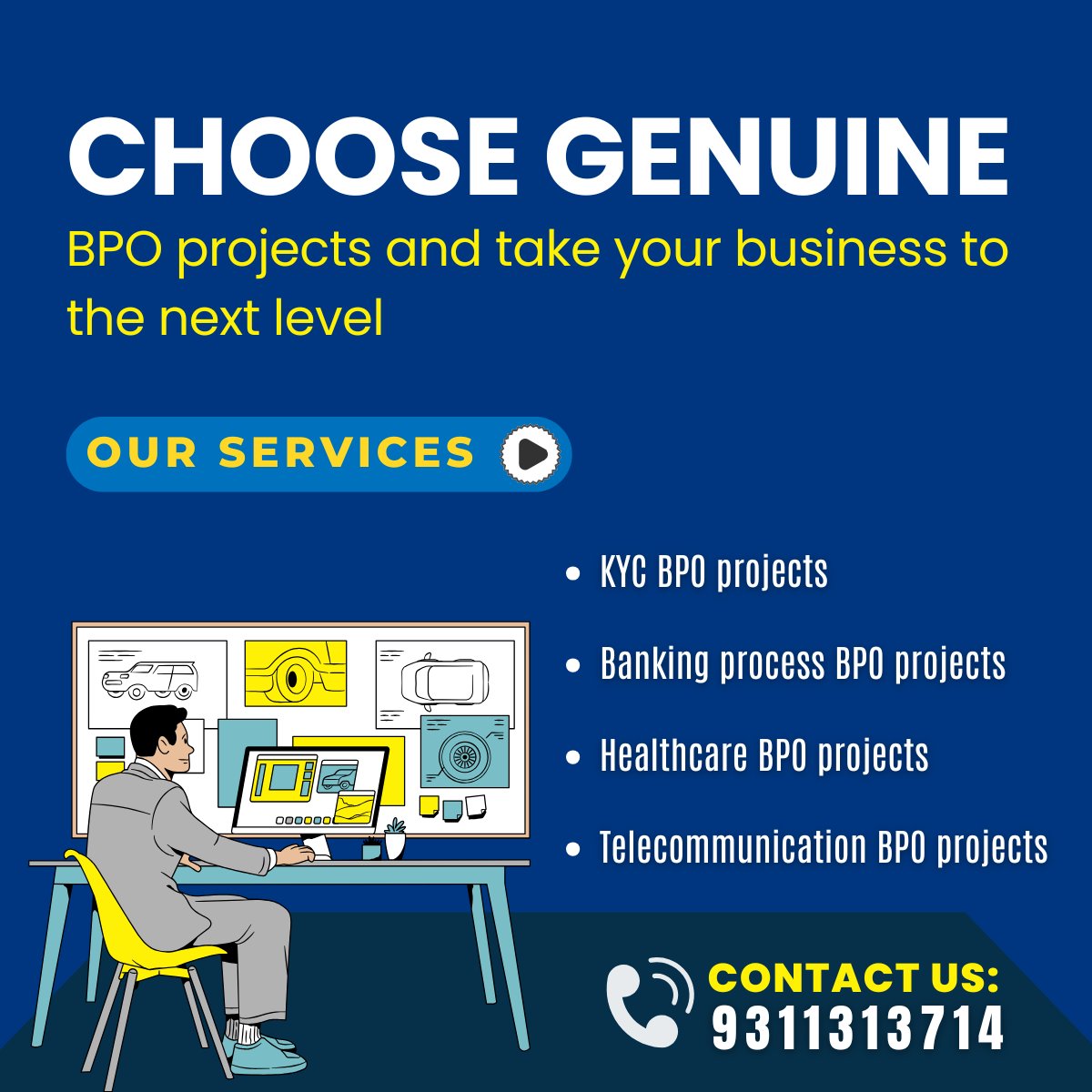 SJosheph48267's tweet photo. 🤝Legit &amp; Genuine BPO Projects.
Grow your business with us
100% Payment Security
Minimum 5 seats required
Call us: 9311313714
.
.
.

#BPOProjects #BPOOutsourcing #OutsourcingServices #BusinessProcessOutsourcing #DataEntryProjects #BackOfficeSupport https://t.co/ZVO8ouJ36e