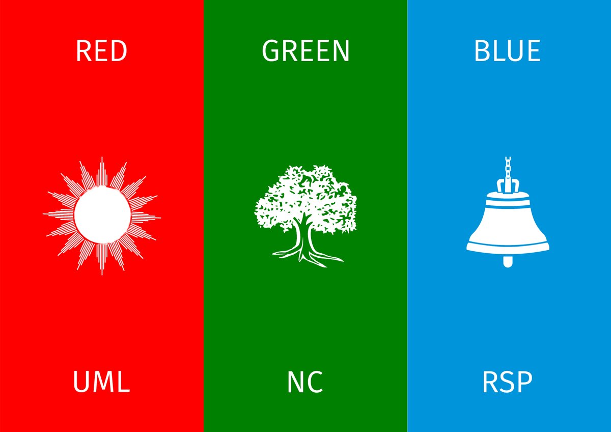 Interesting watch- how RGB colour has been dominant in this election.

Red- UML
Green- NC
Blue- RSP