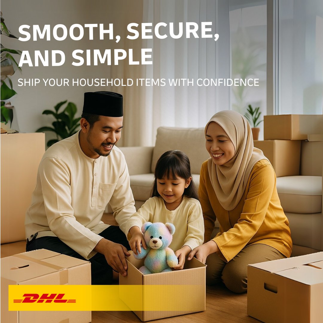 DhlExpressMY's tweet image. Moving back to Malaysia? Don’t stress! 🚀

Our guide covers packing, customs, and duties so your shipment clears without issues.

Check the requirements and experience a seamless delivery: dhl.com/discover/en-my…

#dhlexpress #malaysia #movingday