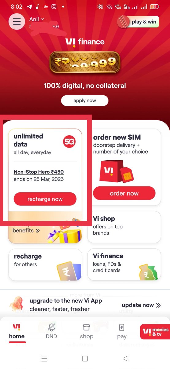 anilkumartawar's tweet photo. @jagograhakjago hello sir help me, VI scammed with me. Maine Vi se 450rs ka recharge karwaya tha, jisme unlimited internet tha, jabse liya hai internet nahi chal raha h, ye bas bolte hai (try to improve our service), mera jo nuksaan ho raha h, uski bharpaai kon karega? Help Me 😭 https://t.co/XMAzVOdU6l