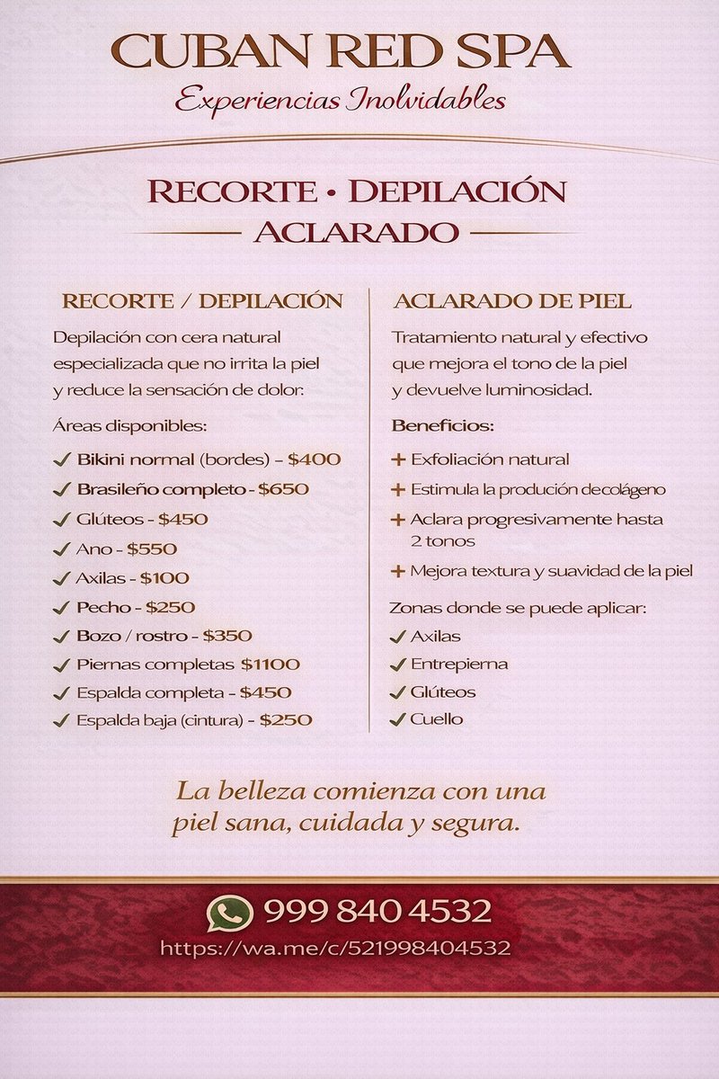 CUBAN RED SPA 💆‍♂️🇨🇺👌 CDMX tweet media