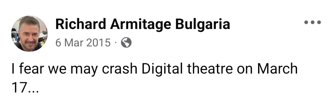 Richard Armitage Bulgaria tweet media