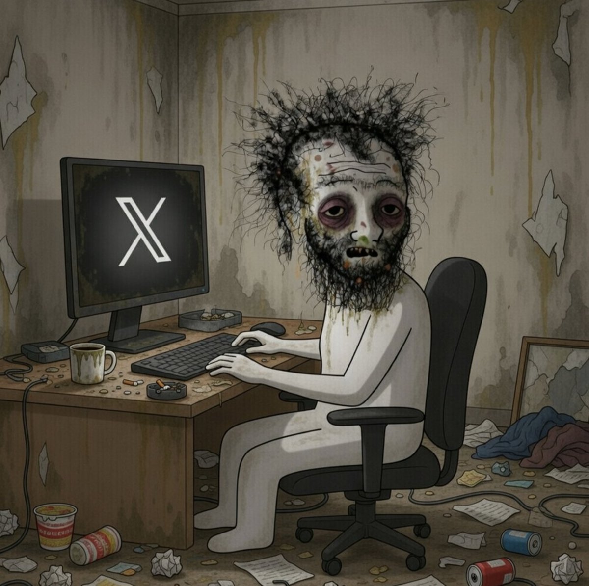 "I'm almost done monitoring the situation, babe."