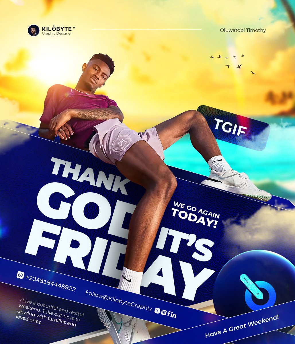 Good morning Designers, creatives and creators!

TGIF 🫶🏽 
It’s a beautiful Friday. Happy weekend in advance.

We go again today. Have a wonderful day ahead 🫶🏽