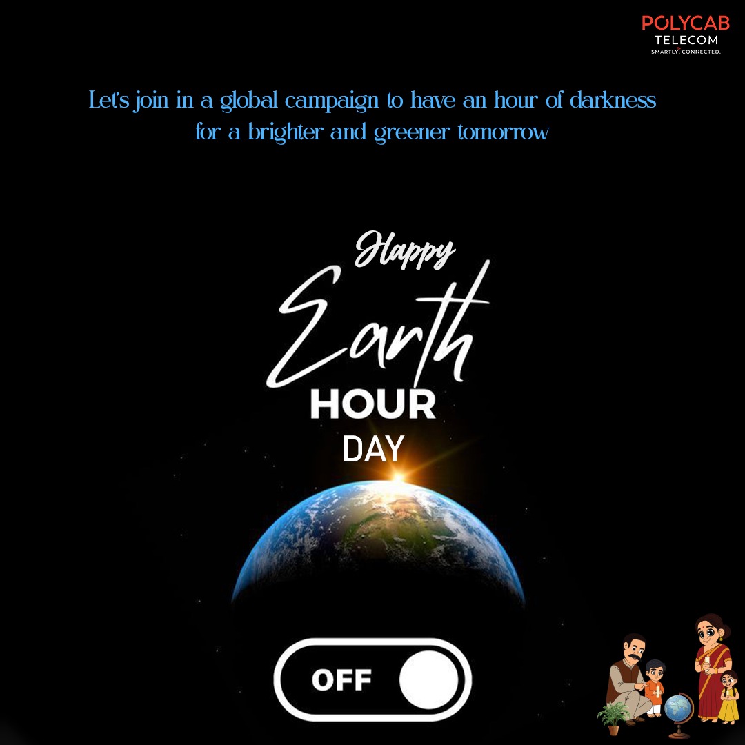 PolycabTelecom's tweet image. Happy Earth Hour Day

#Happy #EarthHourDay #polycabtelecom #polycab #vocalforLocal #digitalIndia #makeinIndia #atmanirbharbharat @PolycabIndia