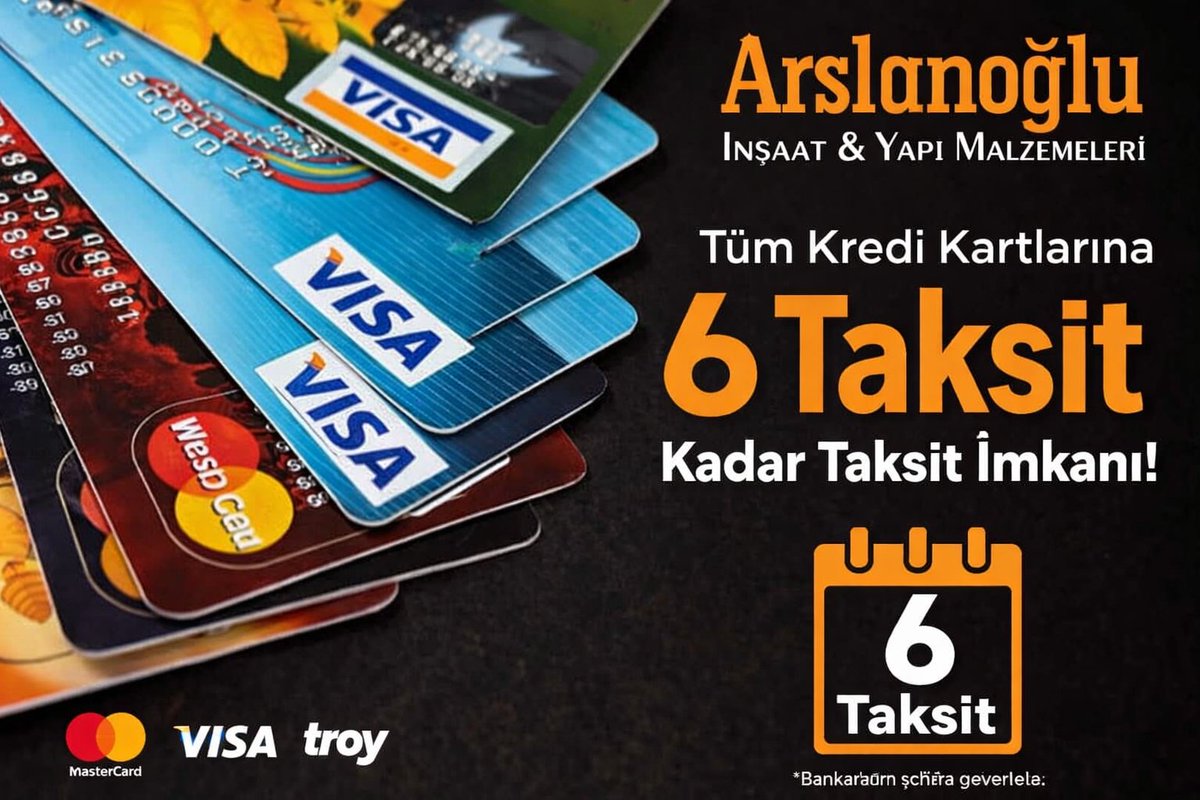 📷 Arslanoğlu Grup Yapı Malzemeleri’nden Büyük Kolaylık!
Tadilat, inşaat ve dekorasyon ihtiyaçlarınız artık daha erişilebilir!
📷 Tüm kredi kartlarına
📷 6 taksite kadar ödeme imkânı
📷 Seramik, fayans, parke, banyo ürünleri, yapı malzemeleri ve çok daha fazlası
📷 Ulus / Ankara