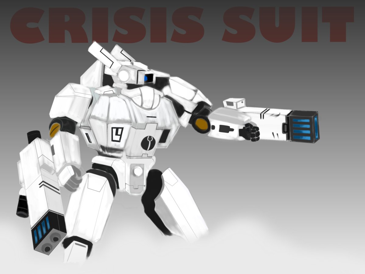 Indrajith_98's tweet photo. Tau Crisis suit drawing by me
#WarhammerCommunity 
#warhammer40k 
#WarhammerArt https://t.co/VtSTfBokov