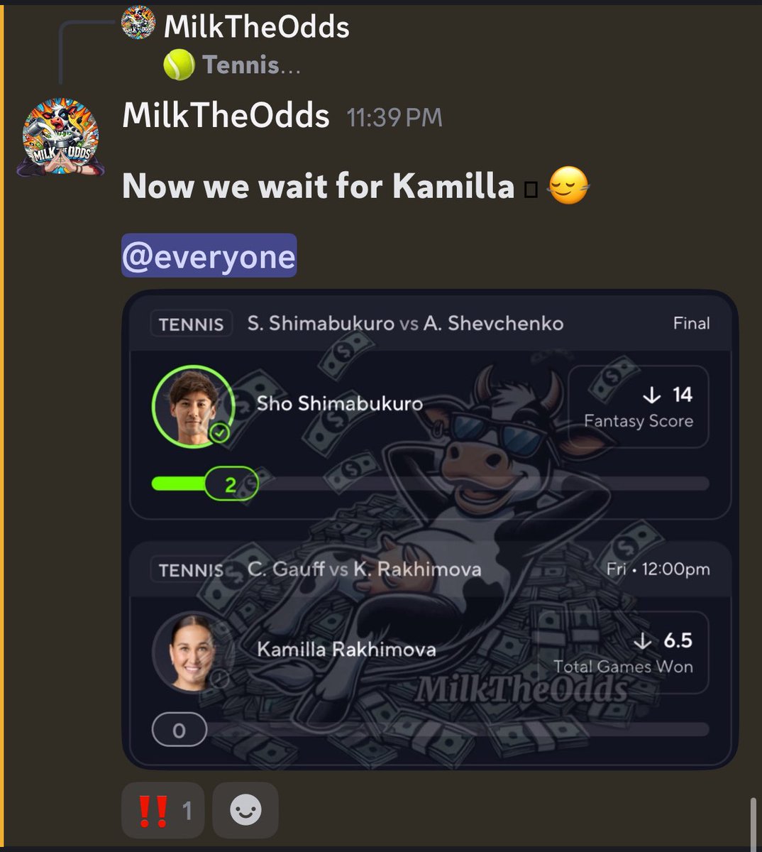 MilkTheOdds tweet media