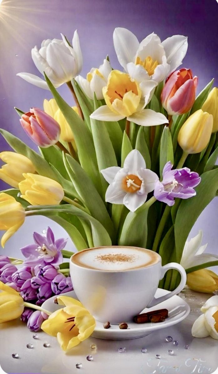 Guten Morgen ihr Lieben, es ist Freitag= Freutag denn ich habe heute frei. Ich wünsche allen einen guten Start ins sonnige Wochenende, aber erstmal gibt’s Kaffee für alle ☕️☕️☕️🍀🌷☀️🪻🌼🙋🏻‍♀️🙋🏻‍♀️