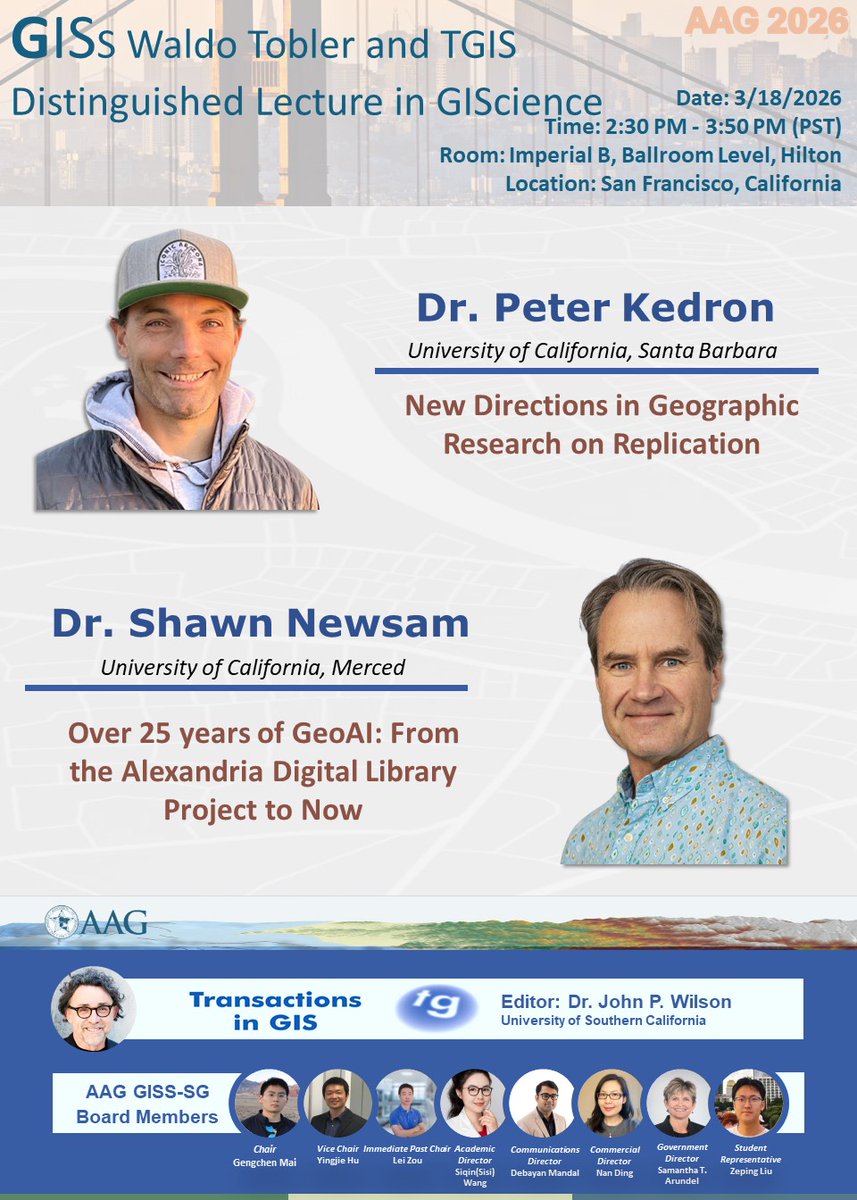 AAG Geographic Information Science & Systems tweet media