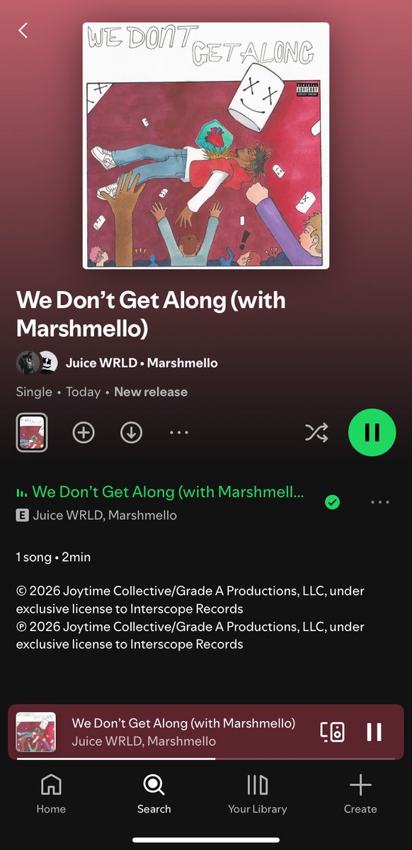 Juice WRLD X Marshmello out now 🔥🔥🔥