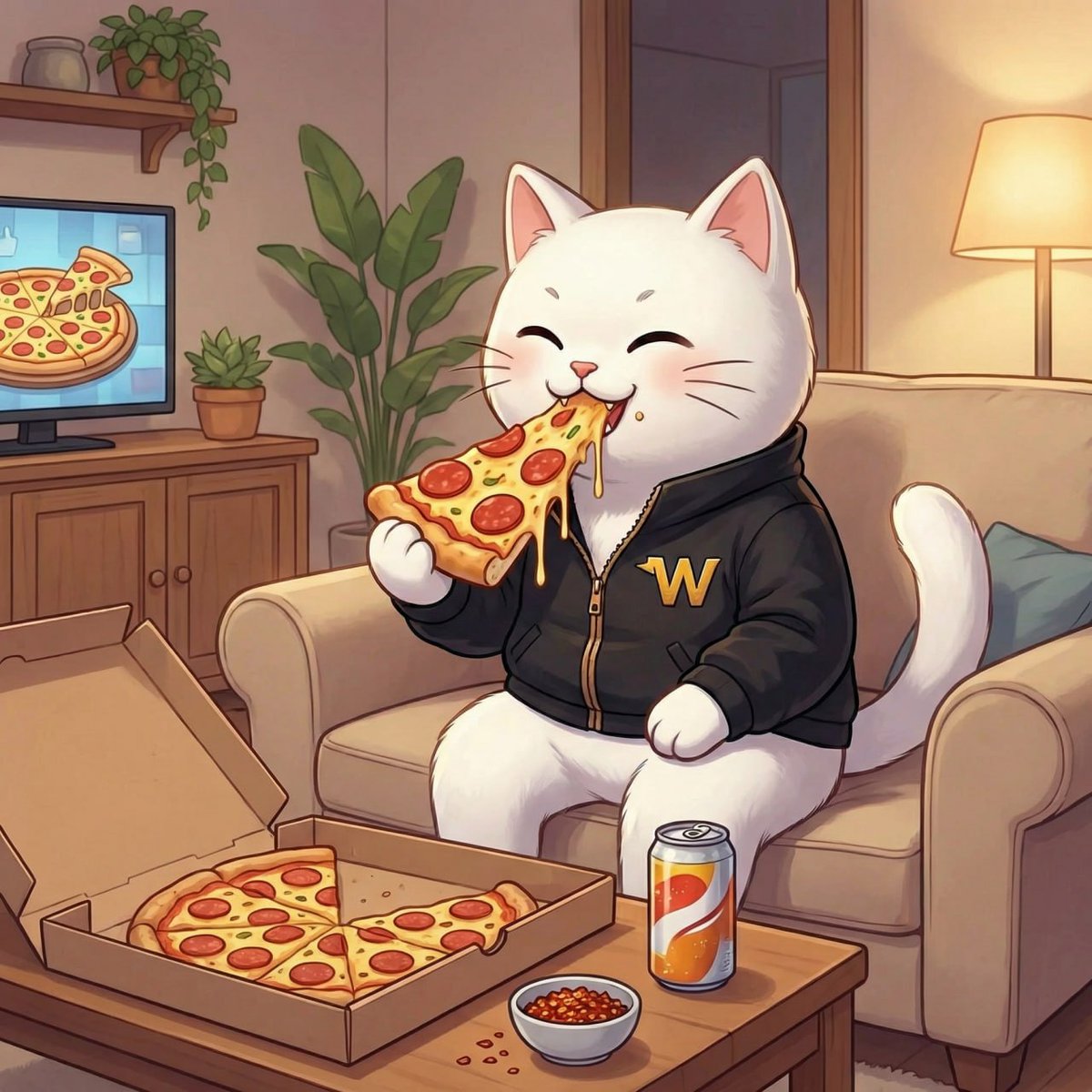 Desire without action is fantasy.

Action turns thought into reality.

The WillU cat wanted pizza.

So it ordered it.