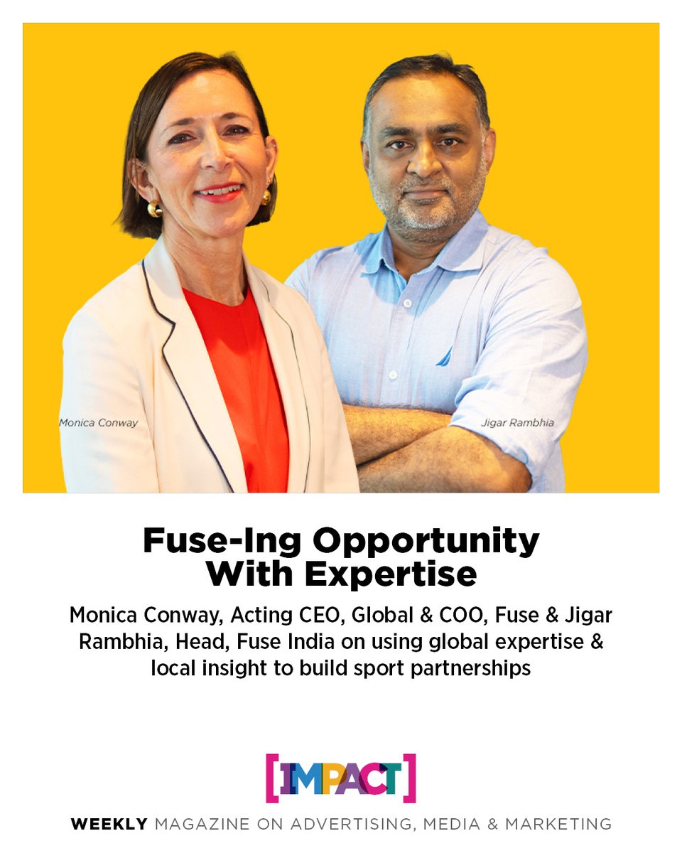 IMPACT_onnet's tweet photo. Fuse India leaders highlight how blending global expertise with local insight is creating new opportunities for impactful sports partnerships.

Read more on - https://t.co/kqNbLHbpmN

#FuseIndia #SportsPartnerships #SportsBusiness #GlobalExpertise #LocalInsight #SportsIndustry https://t.co/9Z1dZg2pLe
