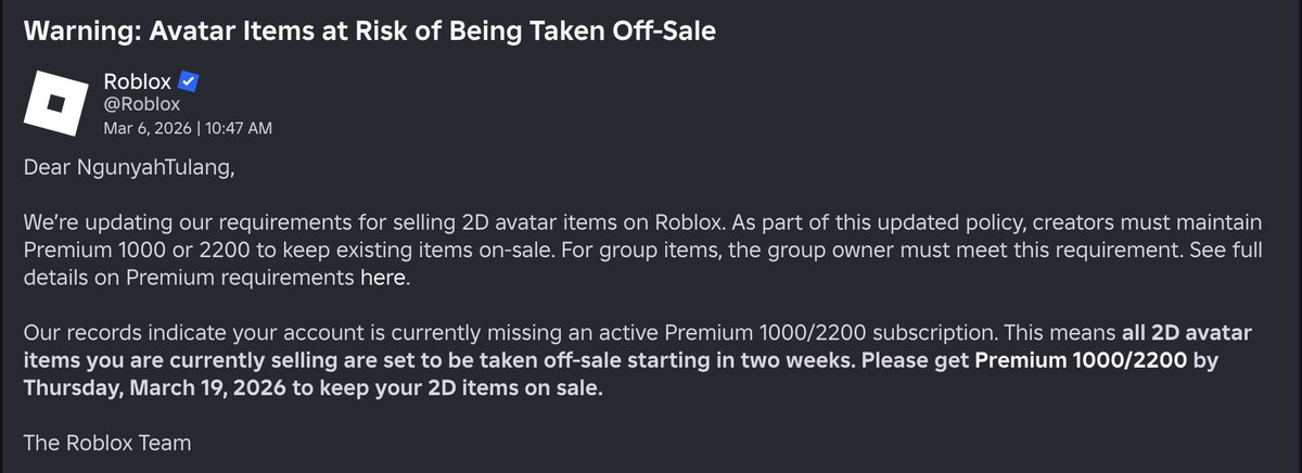 BoneNibbling's tweet photo. @Roblox  please undo this update, 3d clothing sucks and unusable in 90% of game, the only use for it is for social game, WHICH is also practically useless due to the age pool chat thing https://t.co/7kz1lhnsLM
