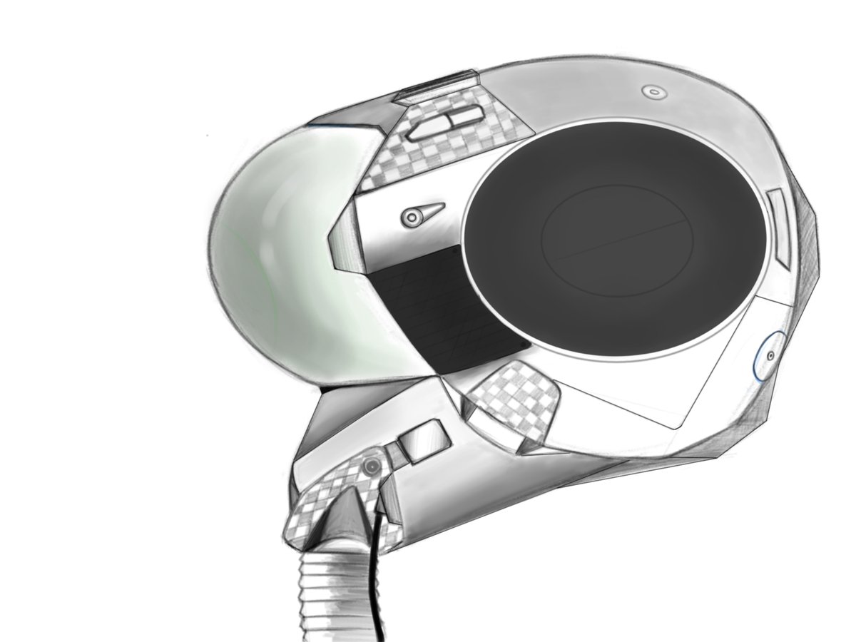 Indrajith_98's tweet photo. Fighter pilot Helmet design by me
Got inspiration from F35 helmet design 
#fighterjet 
#design 
#DesignInspiration https://t.co/O8MpdVz1Hh