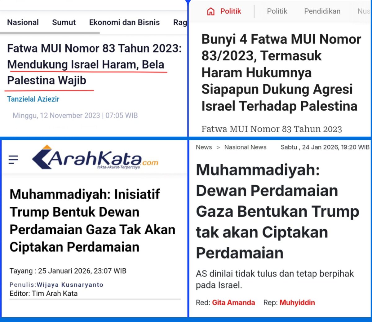 <a href="/Hnirankara/">Mas Hara</a> KAMI IKUTI PUTUSAN RESMI &amp; PENDAPAT RAJIH (Kuat) MUI !.
Menolak pendapat pribadi, HINDARI ulama YANG MENDEKATI UMARO.
Awas ! resiko menjauhi ulama (fatwa): 1.Dicabut keberkahan rezekinya, 2.Allah akan memberikan pada mereka pemimpin zalim, 3.Mereka akan mati tanpa membawa iman.