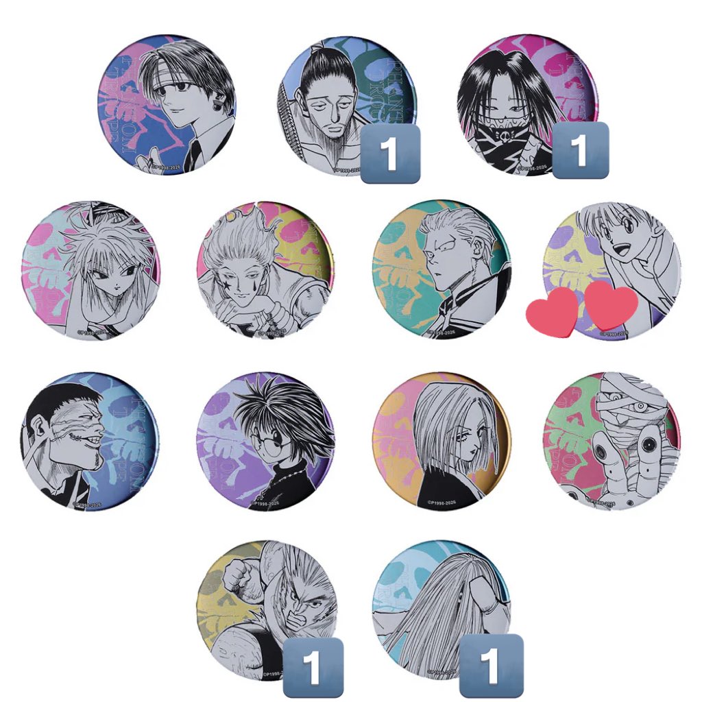 交換 買取】HUNTER × HUNTER ハンターハンター デコレクション缶バッジ