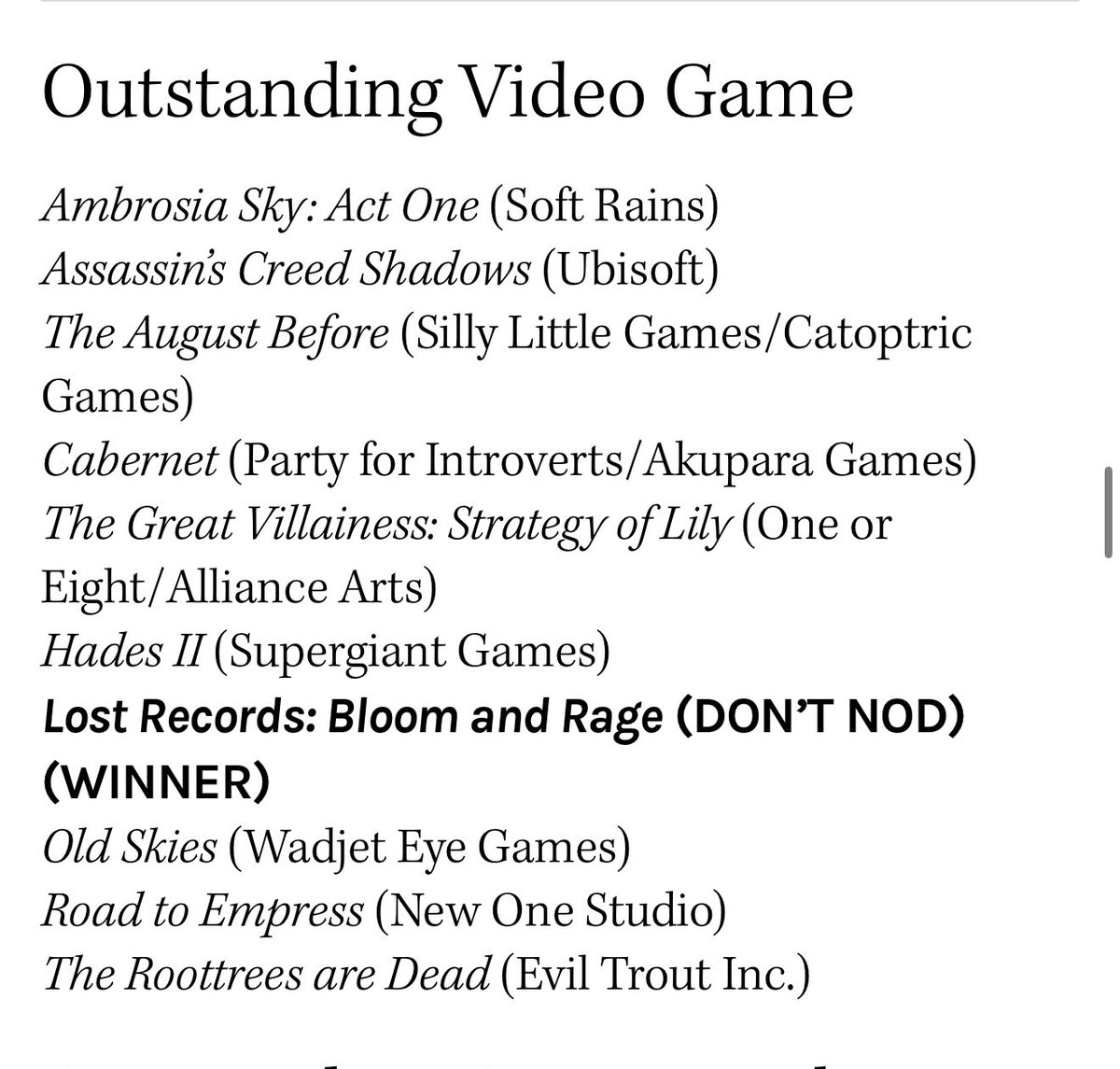 😮😮😮😮😮😮😮😮😮😮

🏳️‍🌈🏳️‍⚧️❤️
<a href="/PlayLostRecords/">Lost Records Games</a> 
<a href="/DONTNOD_Ent/">DON'T NOD</a> 
<a href="/DONTNOD_Michel/">Michel Koch</a>