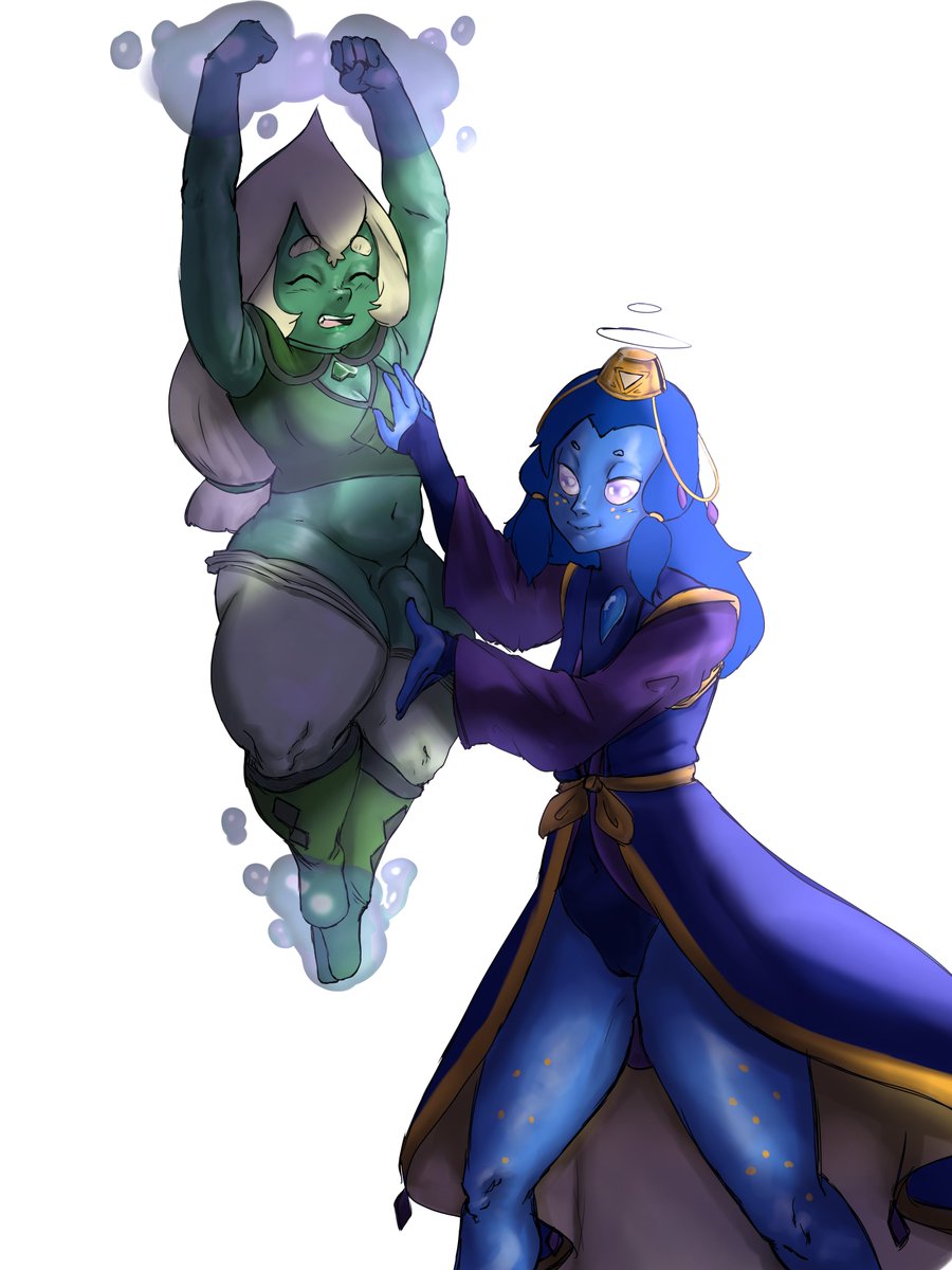 Lapyta's got Oli right where she wants her~  

Art by <a href="/Jun_ket_po/">•𝙅𝙐𝙉𝙆𝙀𝙏•🔞 (commissions open)</a>