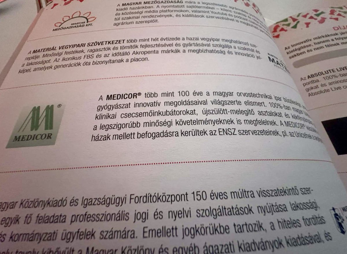 medicorzrt's tweet photo. #Magyar_Brands_díj
❤️Március 5-én volt az ünnepélyes átadása a 2025. évben megítélt Magyar Brands díjaknak. A MEDICOR ® védett márka két kategóriában is díjazott lett.  A szakmai zsűri az üzleti és az innovatív kategóriában is kiválónak ismerte el! 
Ez immár a a 14. alkalom. https://t.co/HMVQjpxQCw