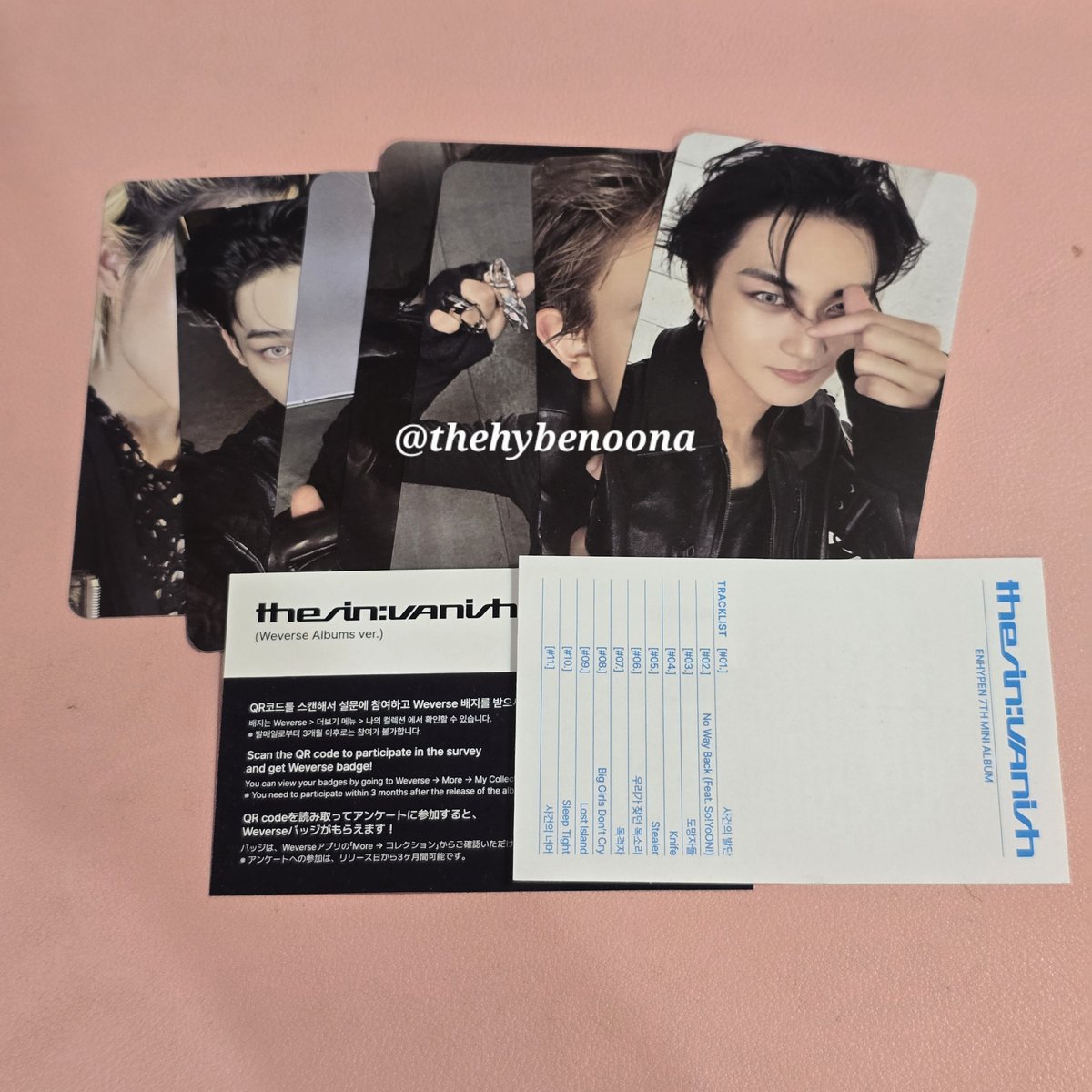 ꒰#onhand_yn ♡ wts lfb ph꒱

୨୧ ENHYPEN The Sin: Vanish
♡ Weverse Ver — ₱120
— inclusions: nrpc + unscanned qr
—  payo 
— dm <a href="/thehybenoona/">𝒚𝒏 🎀 𝓯𝓪𝓷 𝓪𝓬𝓬𝓸𝓾𝓷𝓽</a> 

• mop • gcash • maya
• mod •  j&amp;t • lbc
• x rush shipping • x sensitive