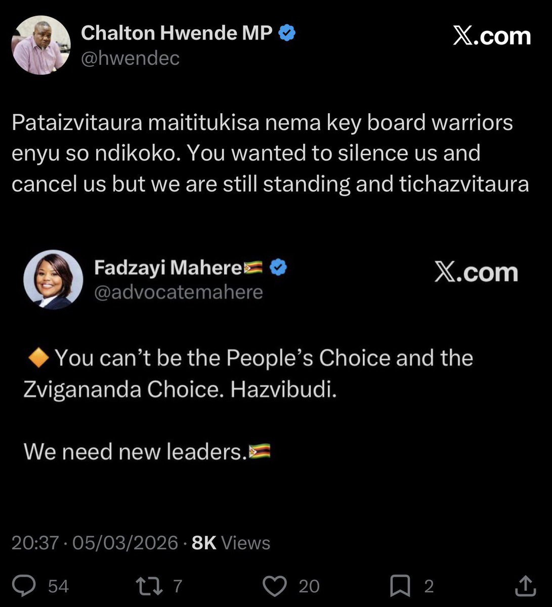 C. H. MUKUNGUNUGWA tweet media