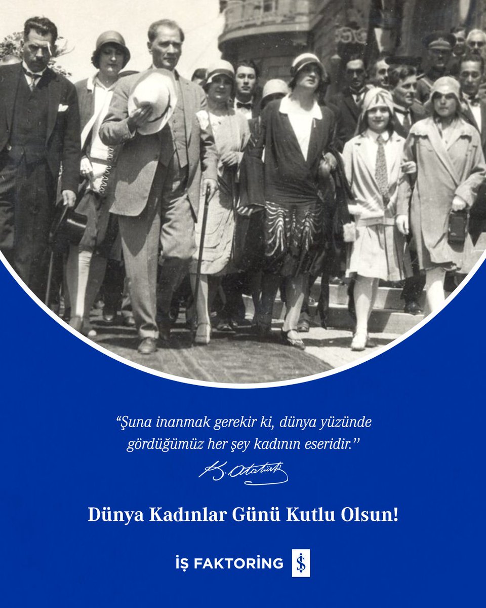 isfaktoring's tweet photo. Kadınların emeği, kadınların cesareti ve sevgisi, hayatın her alanında iz bırakıyor, topluma güç katıyor.

Değeri yalnızca bir güne değil, her güne sığan tüm kadınların 8 Mart Dünya Kadınlar Günü’nü kutluyoruz.

#İşFaktoring #DünyaKadınlarGünü https://t.co/E9RrkR9MRn