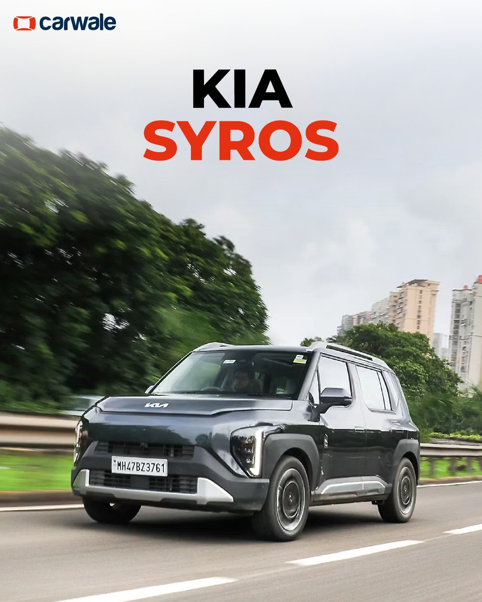 CarWale's tweet photo. The Kia Syros packs plenty under the hood and inside the cabin. Powered by a 1.0-litre petrol or a 1.5-litre diesel engine, it delivered 11.3kmpl in the city and 15.38kmpl on the highway in our real-world tests.
#kia #syros #kiasyros #cwphotos #cars #automobiles #carupdates https://t.co/a17JzYyAuV