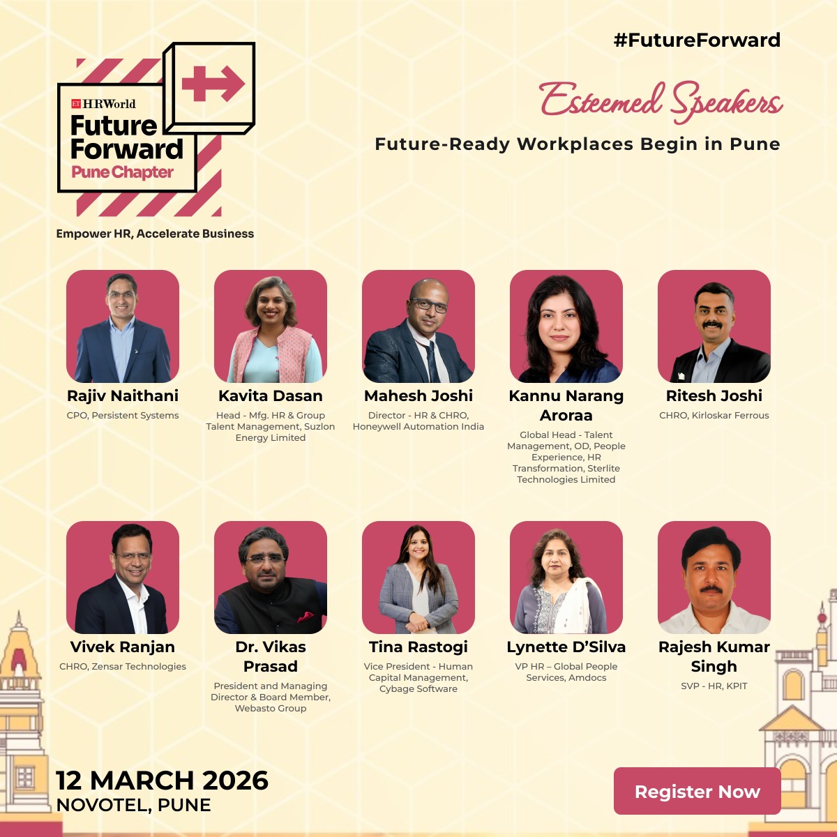 ETHR_World's tweet image. The future of work takes centre stage in Pune.

ET HRWorld Future Forward Pune Chapter brings together top HR leaders to decode talent, culture and future-ready workplaces.

Know more: lnkd.in/g7R3CT32

#ETHRWorld #FutureForward #PuneChapter #FutureOfWork #HRLeadership