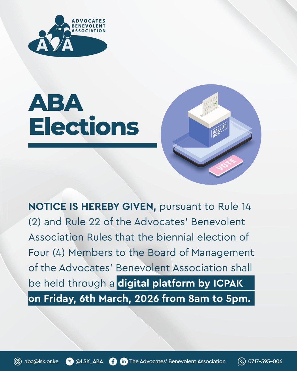 The Advocates' Benevolent Association (ABA) tweet media