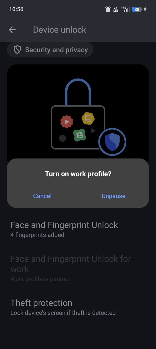 AnandKu20197643's tweet image. I'm facing a frustrating loop trying to change my lock screen password on my OnePlus device! 😩 Instead of a password option, it pushes me to activate a work profile. "Unpause" doesn't help. This feels like a bug. 🐛 Can anyone offer a solution or guide me? 🙏 #OnePlusSupport