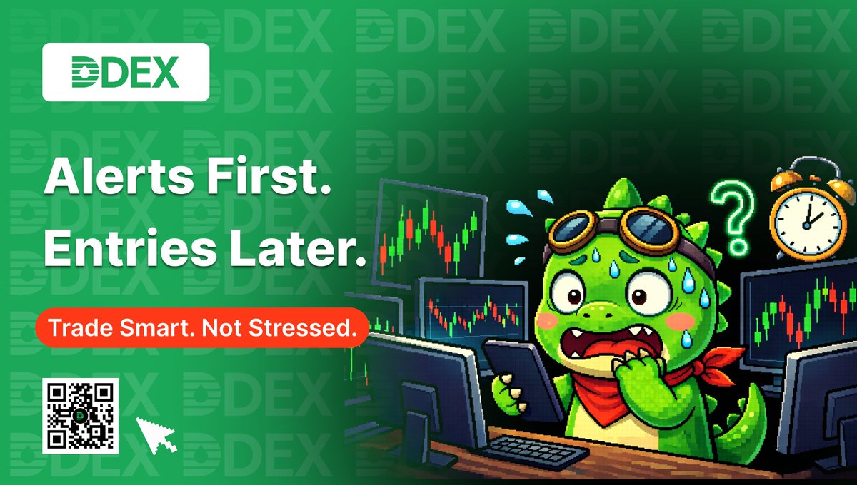 DDEX Pro Tip 💡

Set price alerts at key levels BEFORE opening positions.

Why? Because checking charts every 3 minutes isn't a strategy—it's anxiety with extra steps. 😅

Let the alerts do the work. You focus on execution.

DD Dragon trades smart, not stressed. 

Your mental
