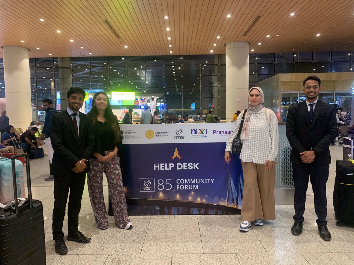 inregistry's tweet image. Arriving for ICANN85 Community Forum? We’re here to assist you at the International Arrival Terminal, Mumbai Airport.
Find us at Exit Gate A &amp;amp; B for any help or queries.

#ICANN #InternetGovernance #CapacityBuilding #NIXI