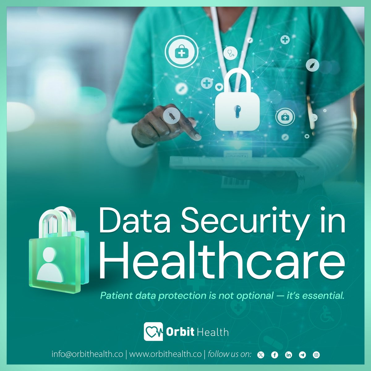 🔐 Secure records build patient trust.

Orbit Health prioritizes data security at every level so your clinic can focus on what matters: patient care. 🛡️
Learn more: orbithealth.co

#OrbitHealth #HealthData #PatientSafety