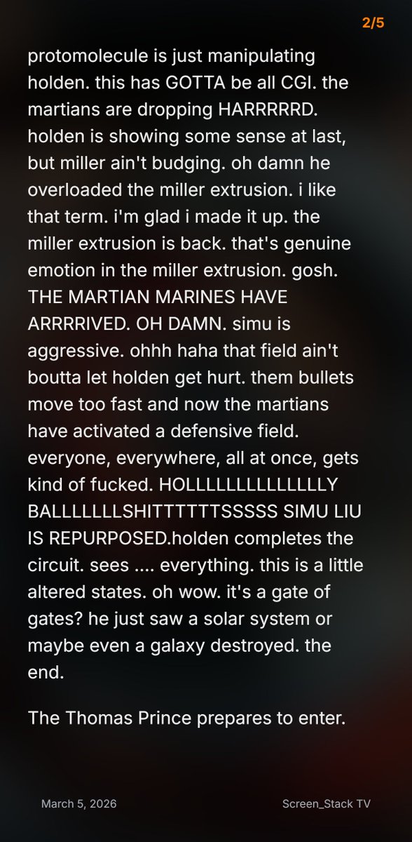 StackScreen7878's tweet photo. the only way to get through a show like The Expanse is by going through my (sorry for this) EXPANSE-ive raw notes. Sorrynotsorry. #rawnotes #screen_stack #yourscreen https://t.co/m8H2vnZAfj