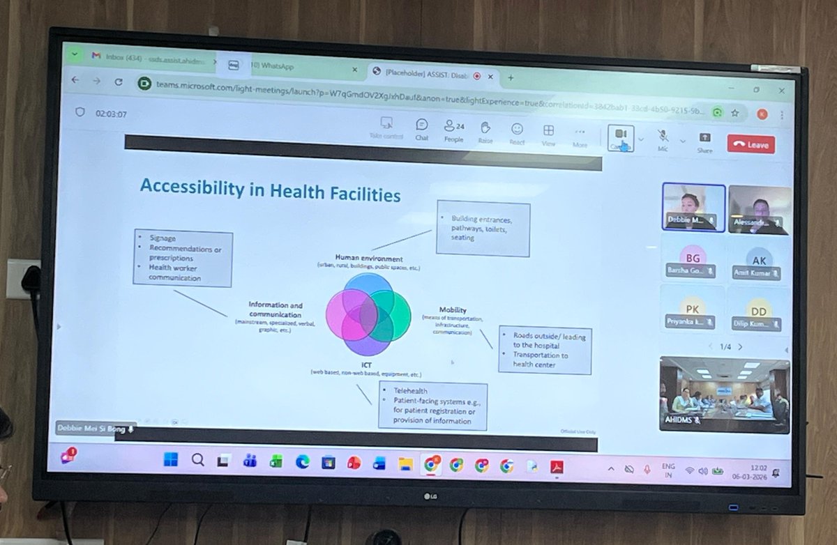 ahidms's tweet photo. AHIDMS along #WorldBank Group consultants conducted an online training to enhance disability inclusion in healthcare in order to address universal access and spread awareness on stakeholder's responsibilities in removing existing barriers. #disabilityinclusion #DisabilitySupport https://t.co/ywszdQuD8k