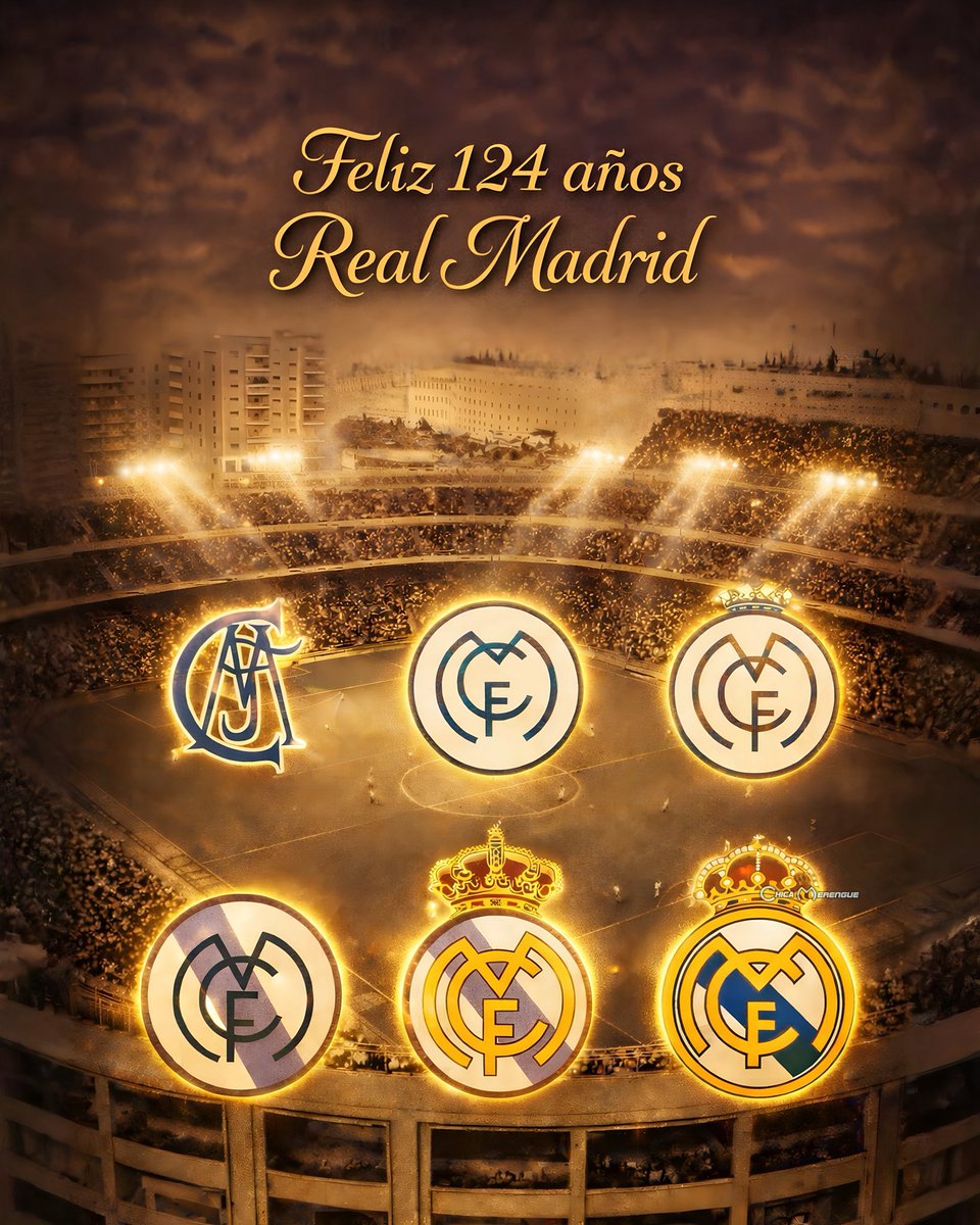 Hoy cumple 124 años de historia el club de nuestra vida.

Te amo <a href="/realmadrid/">Real Madrid C.F.</a> 🤍