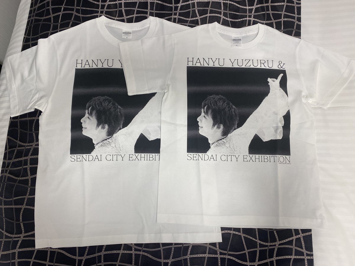 羽生結弦と仙台市展 TシャツはXSが袖短めのレディースS S～Lはユニ