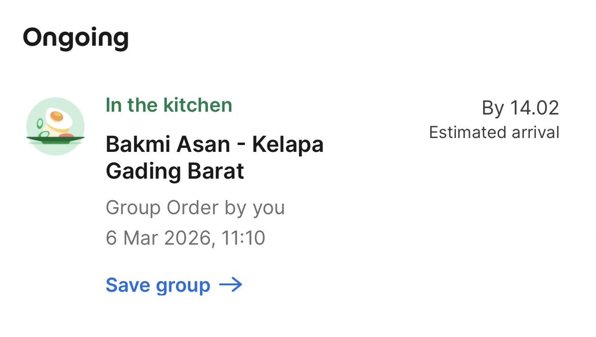 kering banget nungguin grabfood, kena delay terus ampe jam segini karena ga dapet driver grab 😔