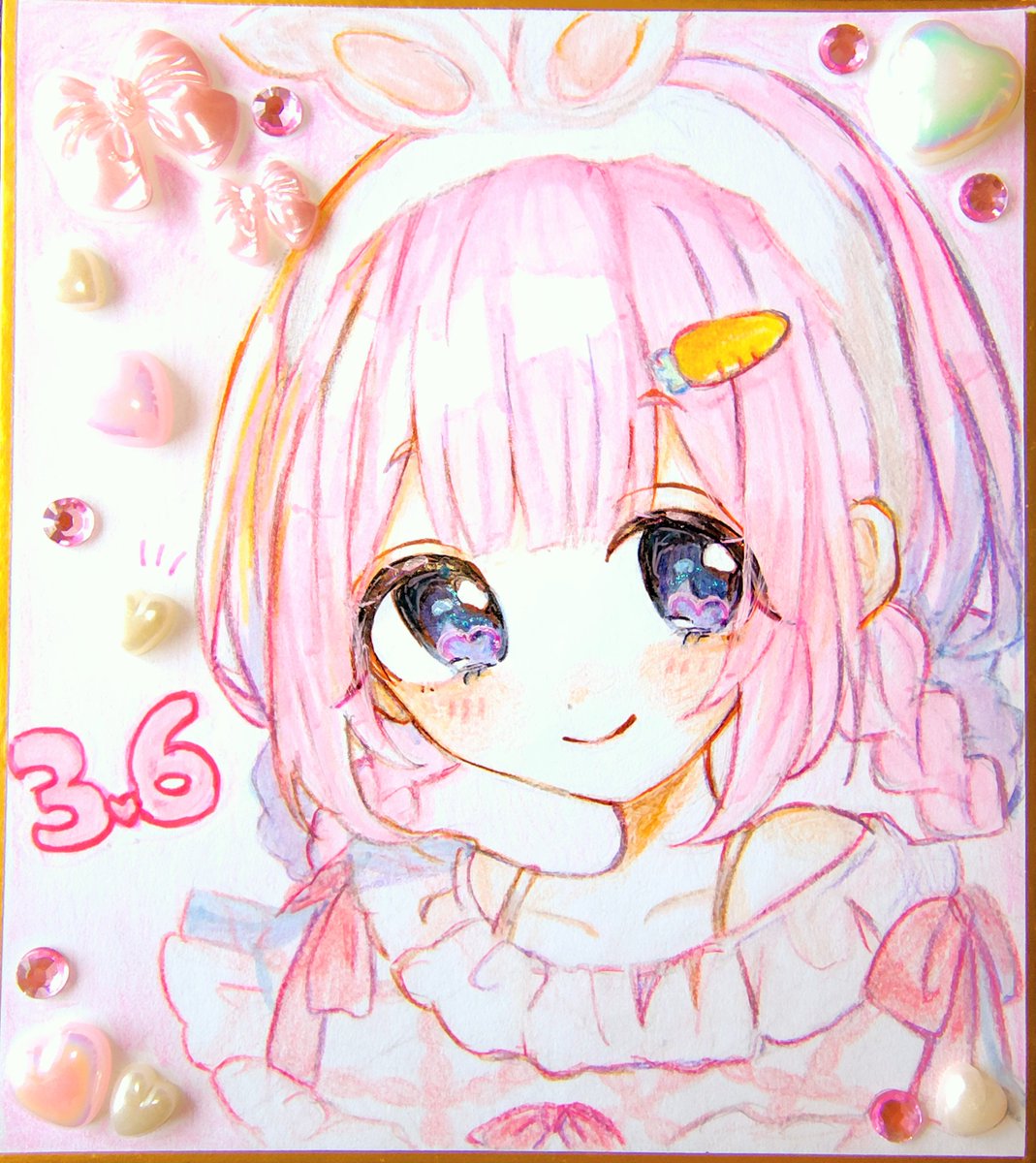 #周央サンゴ生まれたンゴねぇ2026 
💞ℍ𝕒𝕡𝕡𝕪 𝔹𝕚𝕣𝕥𝕙𝕕𝕒𝕪🦩
♡🎀おめでとう大好き🐰♡
#描くンゴ