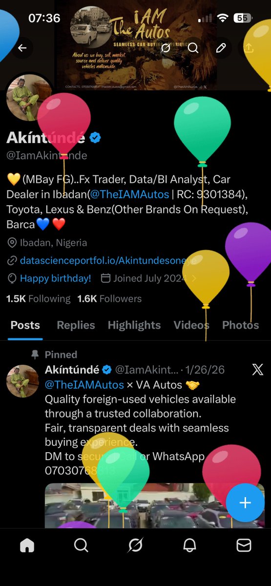 Akíntúndé | TheIAM Autos®️ tweet media