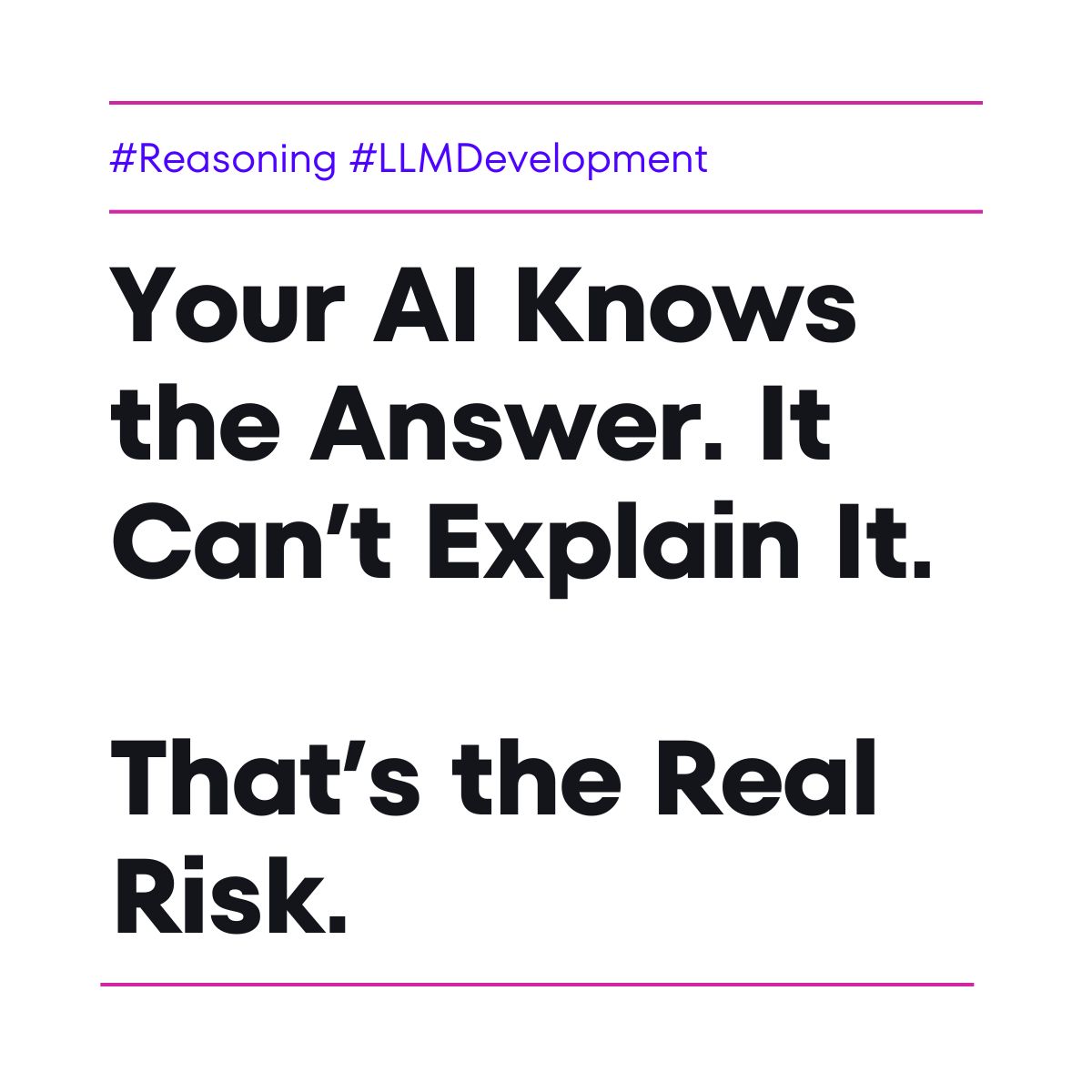 aqusag's tweet photo. Facts are easy.

Reasoning is hard.
Logic-first data trains better AI.

🔗 https://t.co/KpFyCXJRib

#ReasoningAI #LLMDevelopment #AquSagTech https://t.co/hEeE50m9Dv